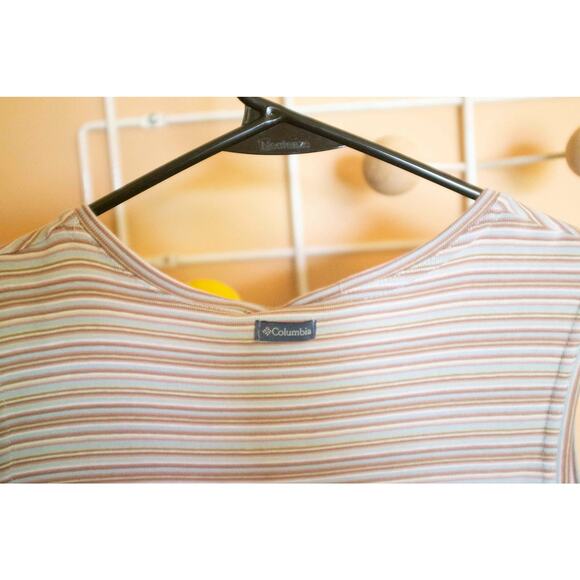 Vintage Columbia Earth Tone Striped Top – Super Soft Stretchy Tank - Picture 5 of 5